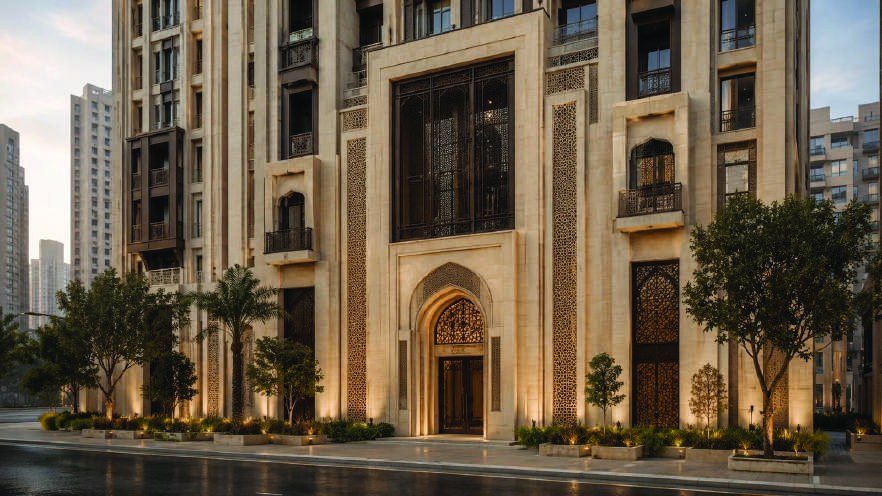 واجهة ضيافة معاصرة